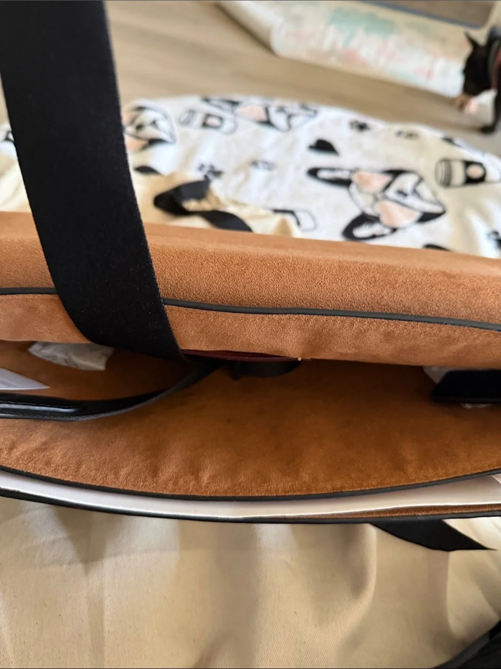 Coach Black Leather Messenger Bag with Silver Logo